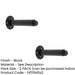 PACK Stylish Black Wall Mounted Door Stop 85mm Rubber Stopper Protector (1)-1