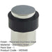 Premium Polished Stainless Steel Floor Mounted Door Stops 40x30mm Rubber Stopper Protector-1