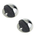 PACK Premium 50mm Polished Stainless Steel Door Stop Rubber Stopper Protector (1)