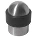 Durable Stainless Steel Floor Mounted Door Stops 30x45mm Satin Finish Rubber Stopper Protector