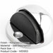Premium Oval Floor Mounted Door Stop Polished Chrome 46x26mm Rubber Stopper Protector-1