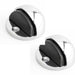 PACK Premium Oval Floor Mounted Door Stop Polished Chrome 46x26mm Rubber Stopper Protector (1)