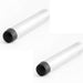 PACK Elegant Satin Chrome Cylinder Wall Mounted Door Stop Door Protection Rubber Stopper Protector (1)
