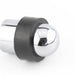 Dome Topped Floor Mounted Door Stop Polished Chrome 48x28mm Rubber Stopper Protector