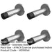 PACK Premium Satin Stainless Steel Wall Mounted Door Stops 80x48mm Rubber Stopper Protector-1