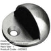 Elegant 50mm Satin Stainless Steel Door Stops Modern Interiors Rubber Stopper Protector-1