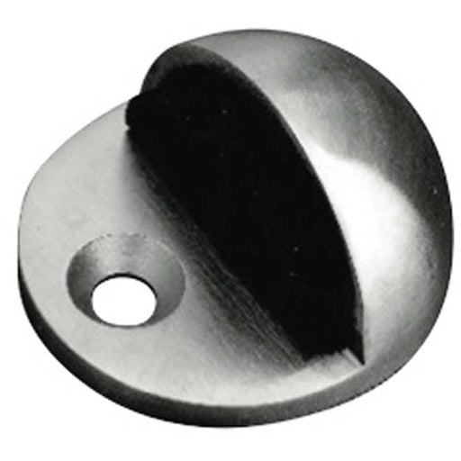 Elegant 50mm Satin Stainless Steel Door Stops Modern Interiors Rubber Stopper Protector