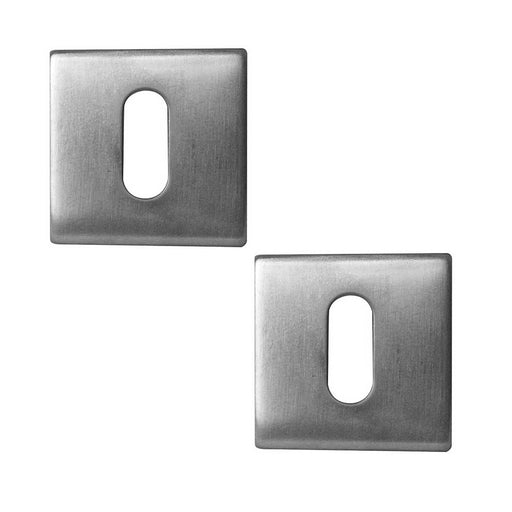 PACK Premium Square Standard Keyway Escutcheon Secure Locking Solutions Hole Cover (1)