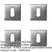 PACK Premium Square Standard Keyway Escutcheon Secure Locking Solutions Hole Cover-1