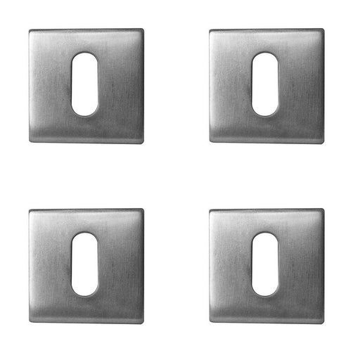 PACK Premium Square Standard Keyway Escutcheon Secure Locking Solutions Hole Cover