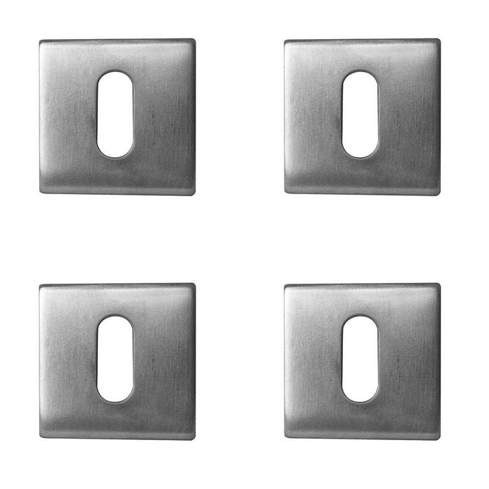 PACK Premium Square Standard Keyway Escutcheon Secure Locking Solutions Hole Cover