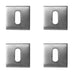 PACK Premium Square Standard Keyway Escutcheon Secure Locking Solutions Hole Cover