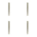 PACK Elegant Polished Nickel Finger Plate 450x75mm Doors Solid Brass Door Push Protector