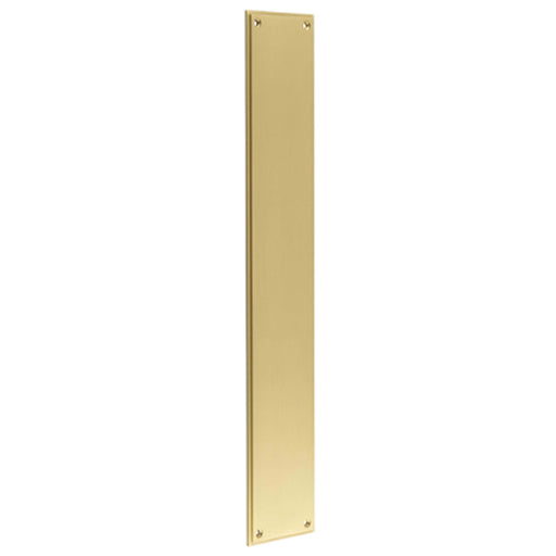 Elegant Satin Brass Finger Plate 75mm Doors Solid Brass Door Push Protector