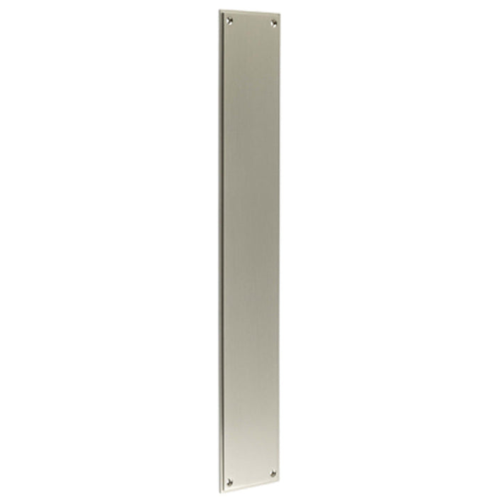Satin Nickel Finger Plate 450mm 75mm Doors Solid Brass Door Push Protector