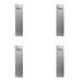 PACK Premium Engraved Fingerplates 'Pull' Satin Anodised Aluminium 305x75mm Door Protector Plate