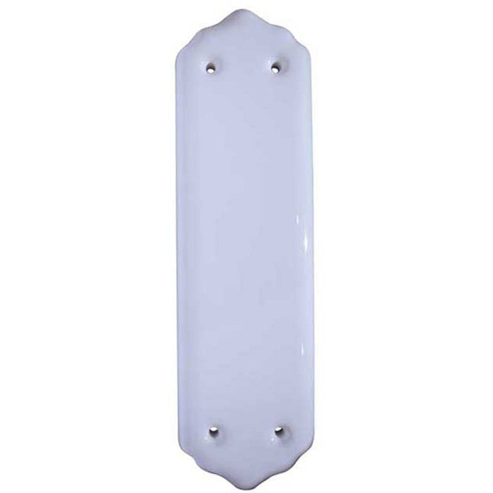 Elegant White Porcelain Fingerplates Home Décor Door Protector Plate