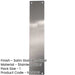 Durable Stainless Steel Finger Plates 305x75mm Modern Interiors Door Protector Plate-1