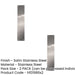 PACK Durable Stainless Steel Finger Plates 305x75mm Modern Interiors Door Protector Plate (1)-1