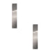 PACK High-Quality Satin Stainless Steel Finger Plates 350x75mm Durable Protection Door Protector Plate (1)
