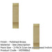 PACK Elegant Polished Brass Fingerplates 305x75mm Door Protection Door Protector Plate (1)-1