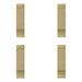 PACK Premium Polished Brass Fingerplates 350x75mm Elegant Door Finishes Door Protector Plate