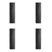 PACK Antique Black Range Finger Plates 300x70mm Elegant Door Hardware Door Protector Plate