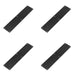 PACK High-Quality Black Fingerplates 350x75mm Interior Design Door Protector Plate