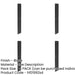 PACK Premium Black Fingerplates 475x75mm Doors Door Protector Plate-1