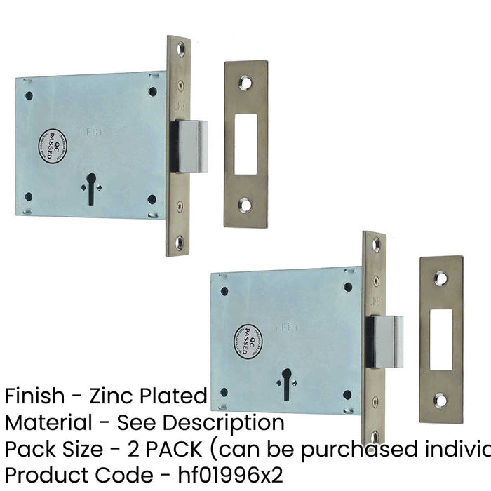 PACK High-Security Fire Brigade Mortice Locks Enhanced Safety-1