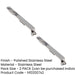 PACK Lever Action Radiused Flushbolts 305x20mm Polished Stainless Steel Double Doors (1)-1