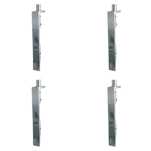 PACK Premium Stainless Steel Lever Action Flushbolts Double Doors 150x20mm