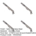 PACK Lever Action Flushbolts with Radiused Forend 203x20mm Satin Stainless Steel-1