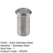 Durable Stainless Steel Floor Bolt Socket Concrete 20x25mm Dust Proof Design-1