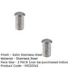 PACK Durable Stainless Steel Floor Bolt Socket Concrete 20x25mm Dust Proof Design (1)-1