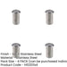 PACK Durable Stainless Steel Floor Bolt Socket Concrete 20x25mm Dust Proof Design-1