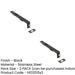 PACK Premium Stainless Steel Flush Bolts JMB51 Black 203mm 20mm Secure Locking (1)-1