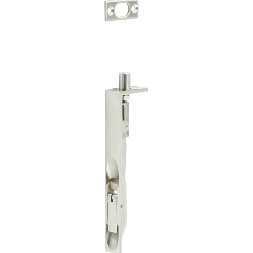 Polished Stainless Steel Lever Action Flushbolts Double Doors 150x20mm