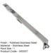 Polished Stainless Steel Lever Action Flushbolts Secure Double Doors-1