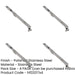 PACK Polished Stainless Steel Lever Action Flushbolts Secure Double Doors-1