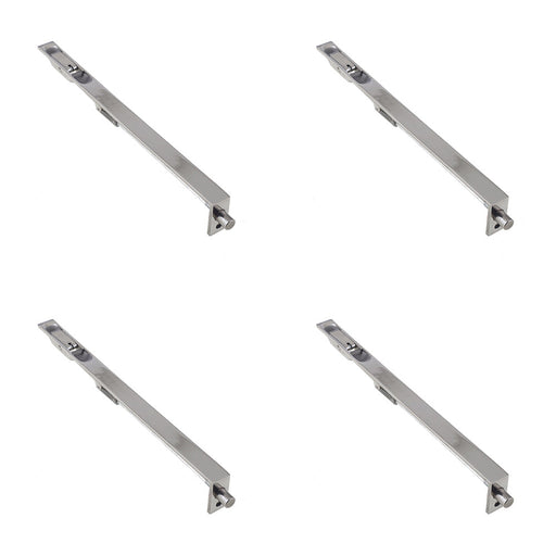 PACK Polished Stainless Steel Lever Action Flushbolts Secure Double Doors