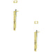 PACK Premium Stainless Steel Flush Bolts with Brass Finish 150mm 20mm Square Forend (1)