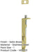Premium Stainless Steel Flush Bolts Satin Brass 150mm 20mm Square Forend-1