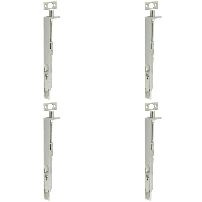 PACK Premium Stainless Steel Lever Action Flushbolts Double Doors 203x20mm