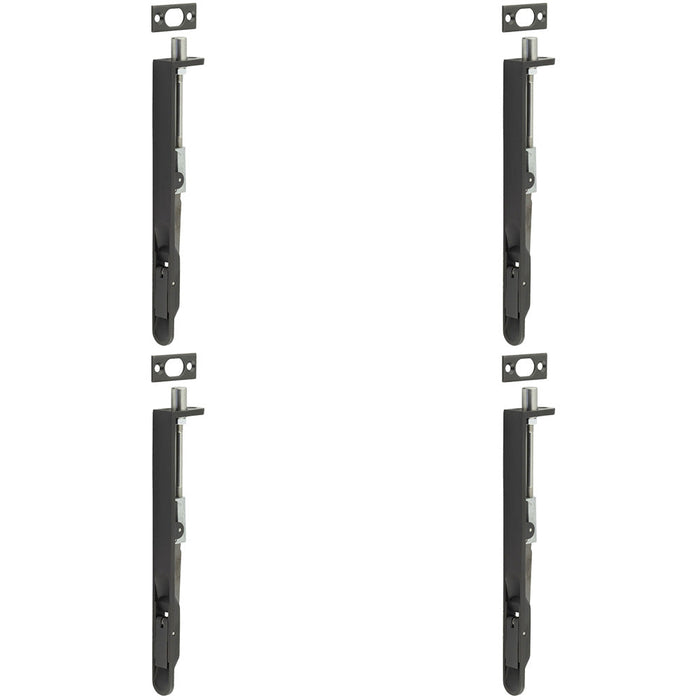 PACK Durable Lever Action Flushbolts Dark Bronze Finish