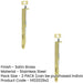 PACK Durable Satin Brass Lever Action Flushbolts with Radiused Forend 203mm 20mm (1)-1