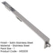 Satin Stainless Steel Lever Action Flushbolts Double Doors 305x20mm-1