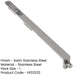 Lever Action Radiused Flushbolts 305x20mm Satin Stainless Steel Double Doors-1