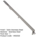 Satin Stainless Steel Lever Action Flushbolts 457x20mm Double Doors-1