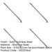 PACK Premium Stainless Steel Flush Bolts Double Doors 609x20mm Satin Finish-1